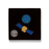 Satellite Orbiting the Earth" Brooch – Macon&Lesquoy x CNES