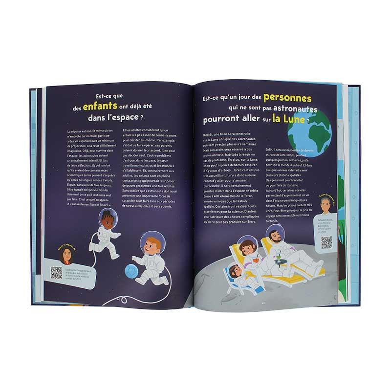 "Raconte-moi l'espace" book and free sticker sheet