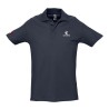 Men's "Made in CNES" navy blue polo shirt