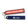 Porte-clés bicolore CNES "Remove before Launch"