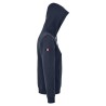 Women's "Made in CNES" navy blue zipped hoodie