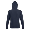 Women's "Made in CNES" navy blue zipped hoodie