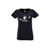 Navy blue Woman T-shirt "MADE IN CNES"