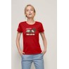 Red Woman size T-shirt "Objectif MARS"