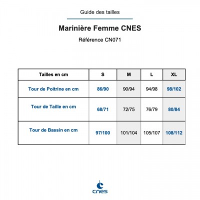 Mariniére Femme CNES par... 2