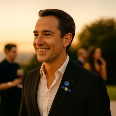 Broche "Satellite autour de...