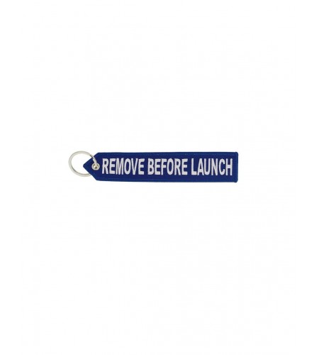 Porte-clés bleu CNES "Remove before...