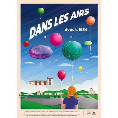 Affiche dans les airs
